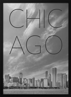 CHICAGO Skyline | Text Poster