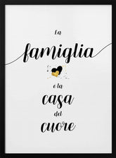 The family is the home of the heart - Italian Poster