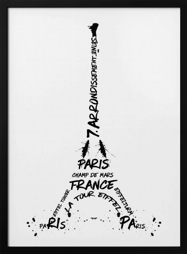 Digital-Art Eiffel Tower Poster