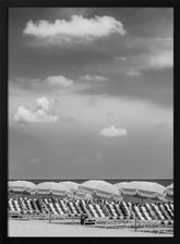 MIAMI BEACH Monochrome beach scene Poster