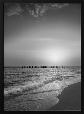 Gasparilla Island - Monochrome coastal impression Poster