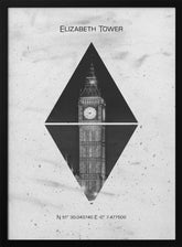 Coordinates LONDON Elizabeth Tower Poster