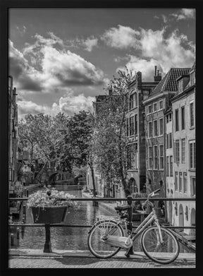 UTRECHT Oudegracht with view in southern direction | Monochrome Poster