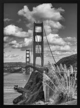 SAN FRANCISCO Golden Gate Bridge - monochrome Poster