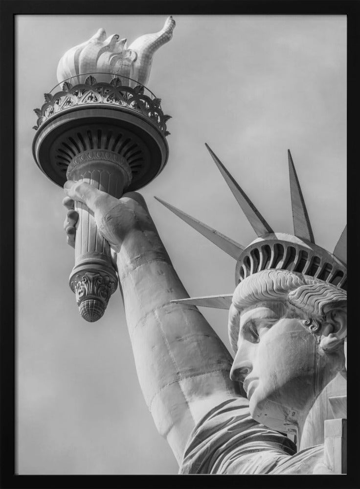 NEW YORK CITY Monochrome Statue of Liberty Poster