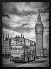 LONDON Houses of Parliament and traffic Poster