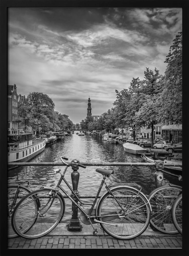 Typical Amsterdam - Monochrome Poster