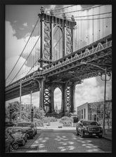 NEW YORK CITY Manhattan Bridge - upright slim panorama Poster