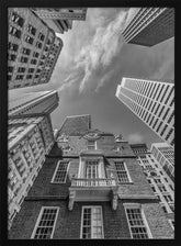 BOSTON Monochrome Old State House Poster