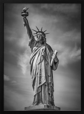 NEW YORK CITY Monochrome Statue of Liberty Poster