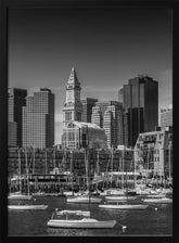 BOSTON Skyline North End &amp; Financial District Poster