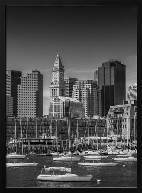 BOSTON Skyline North End &amp; Financial District Poster