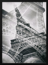 Eiffel Tower Double Exposure Poster