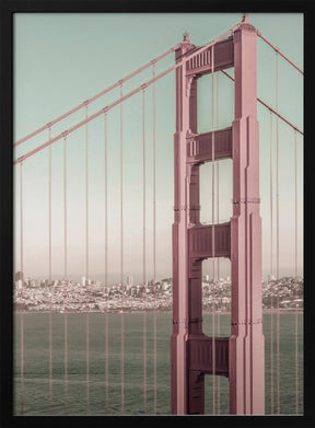 SAN FRANCISCO Golden Gate Bridge | urban vintage style Poster