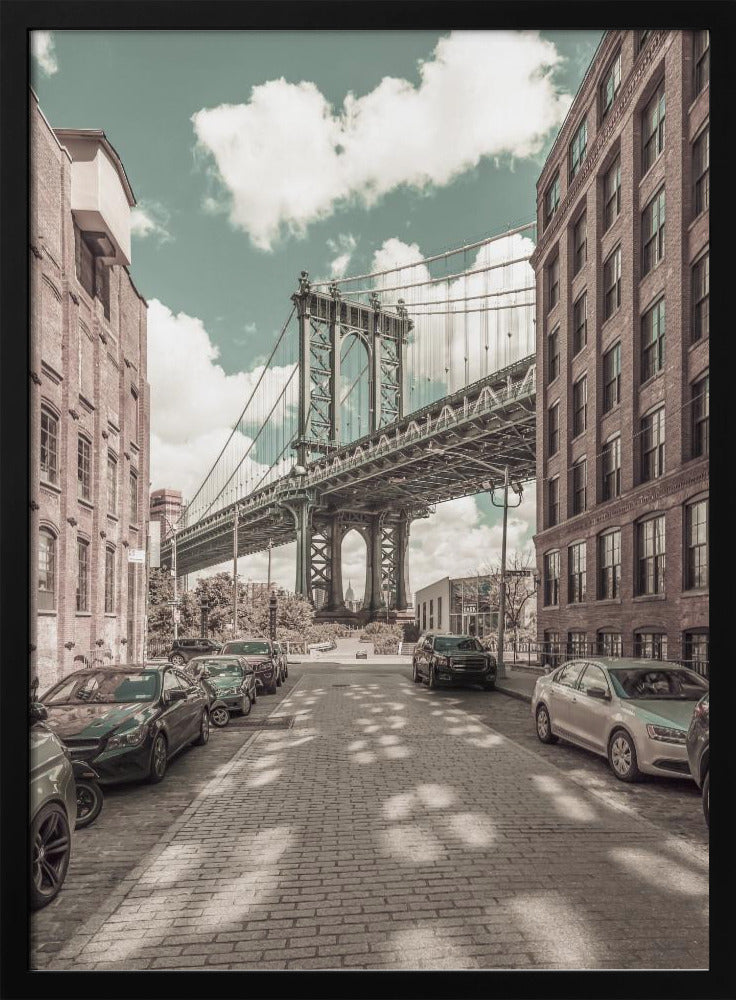 NEW YORK CITY Manhattan Bridge | urban vintage style Poster