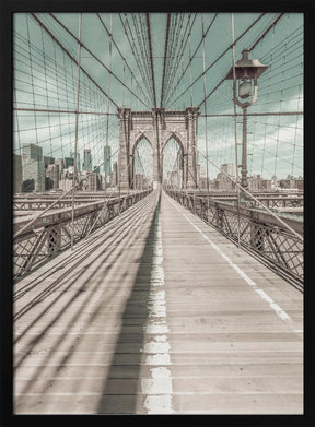 NEW YORK CITY Brooklyn Bridge | urban vintage style Poster