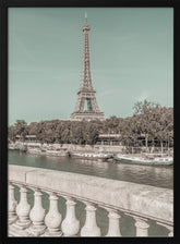 PARIS Eiffel Tower &amp; River Seine | urban vintage style Poster