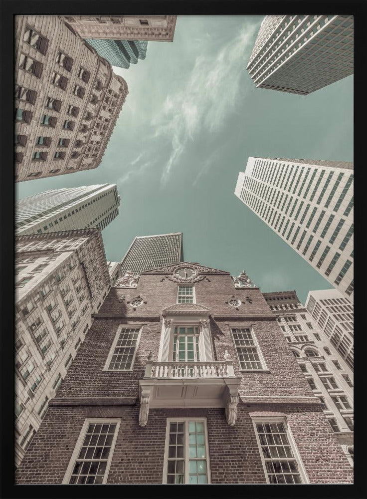 BOSTON Old State House | urban vintage style Poster