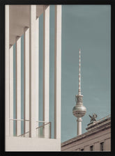 BERLIN Television Tower &amp; Museum Island | urban vintage style Poster