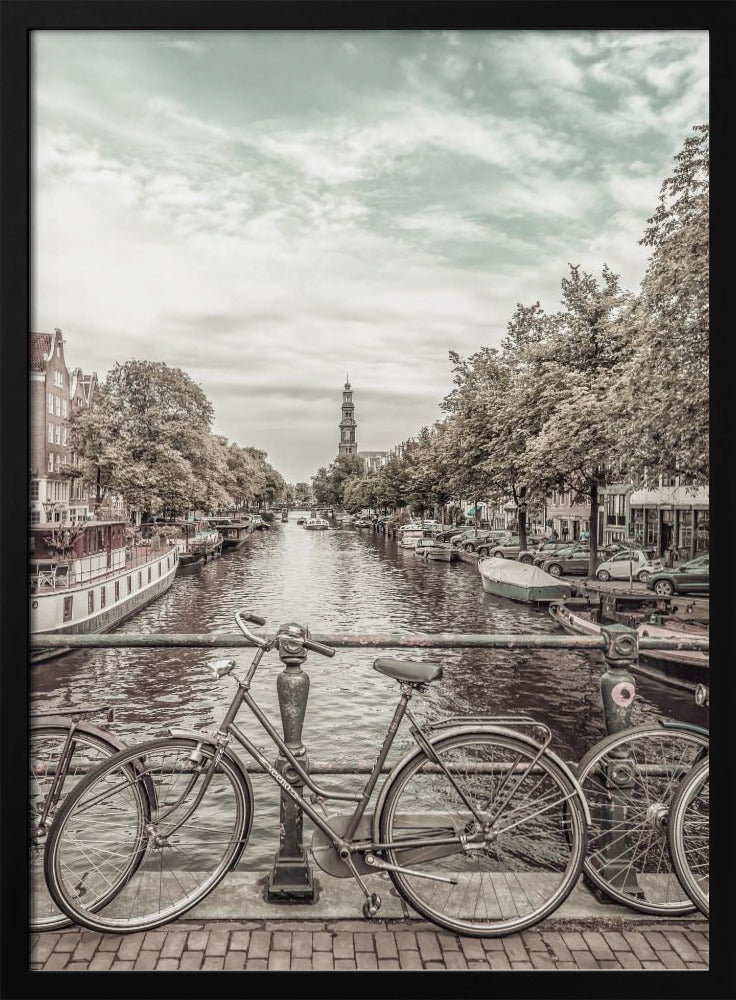 Typical Amsterdam | urban vintage style Poster