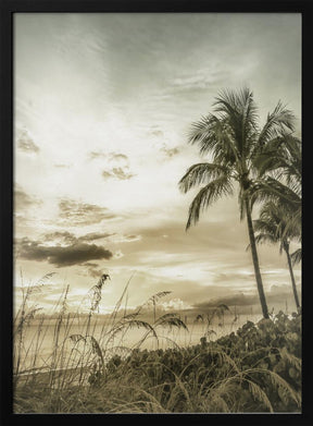 BONITA BEACH Vintage Sunset Poster