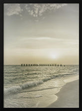 Vintage Gasparilla Island Sunset Poster