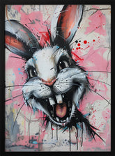 Creepy laughing bunny Poster