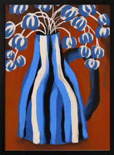 Striped Vase Poster