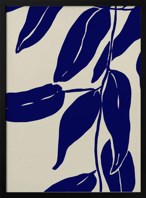 Blue Leafs Poster