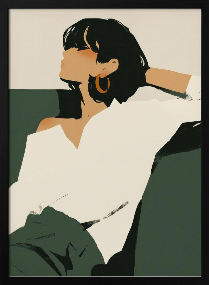 Relaxing woman Poster