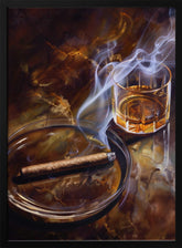 Whiskey and cigar Poster