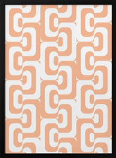 Retro Pattern Peach Fuzz Poster