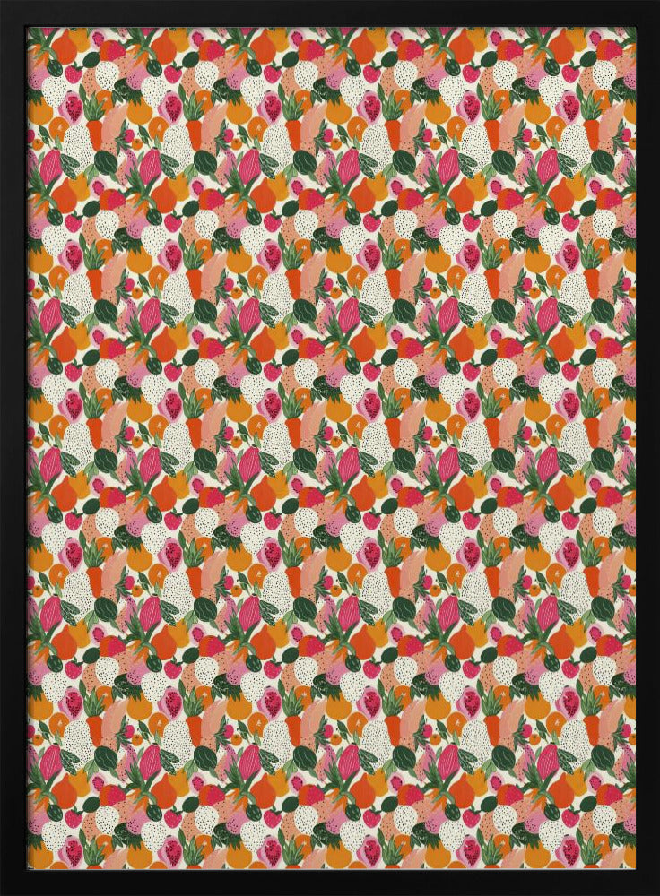 Fresh fruits pattern 2 Poster