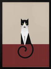 Coco as a geometric cat Poster