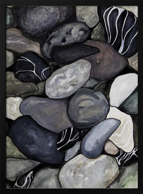 Beach stones Poster