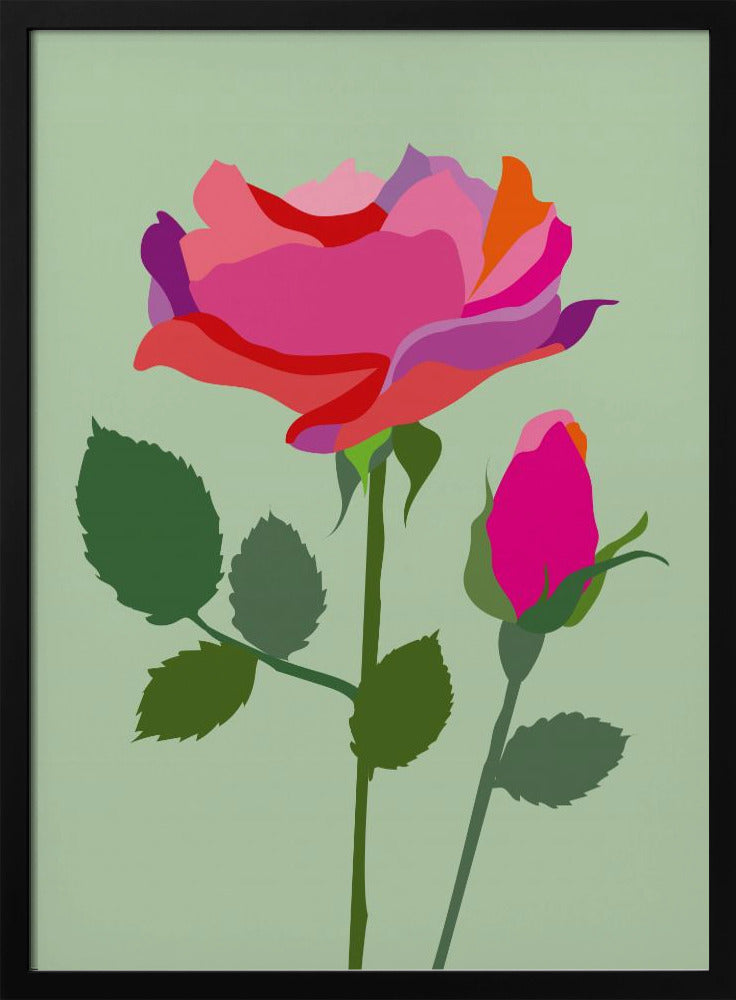 Popart Rose I Poster