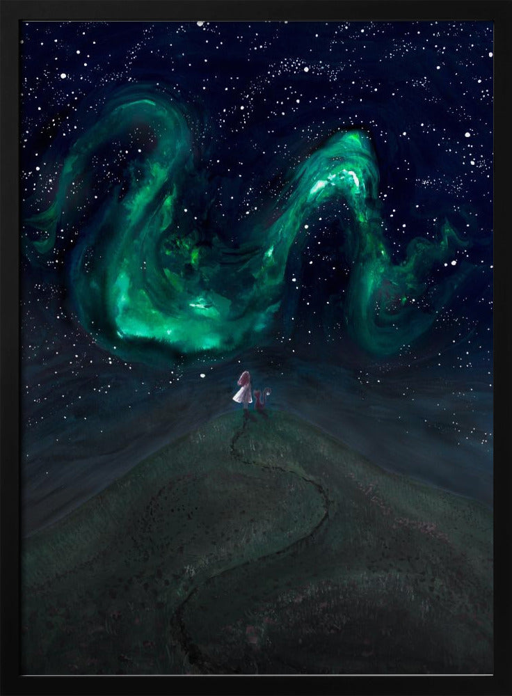 Under the Northern lights Poster