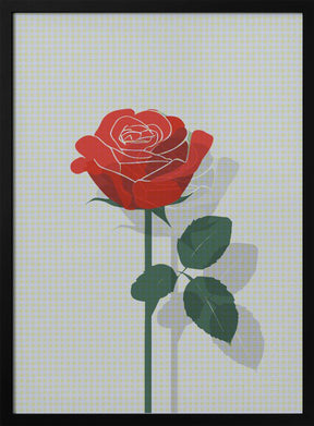 Rose In Raster Poster