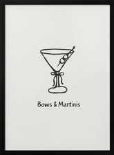 Bows & Martinis Poster