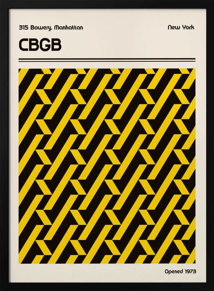 CBGB Venue Poster Poster