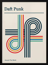 Daft Punk Retro Poster Poster