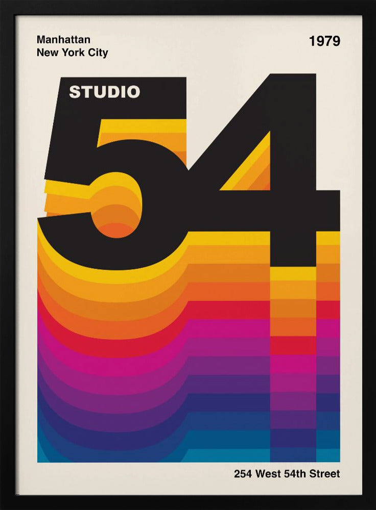 Studio 54 Retro Design Poster