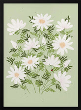 Ladybug flowers Poster