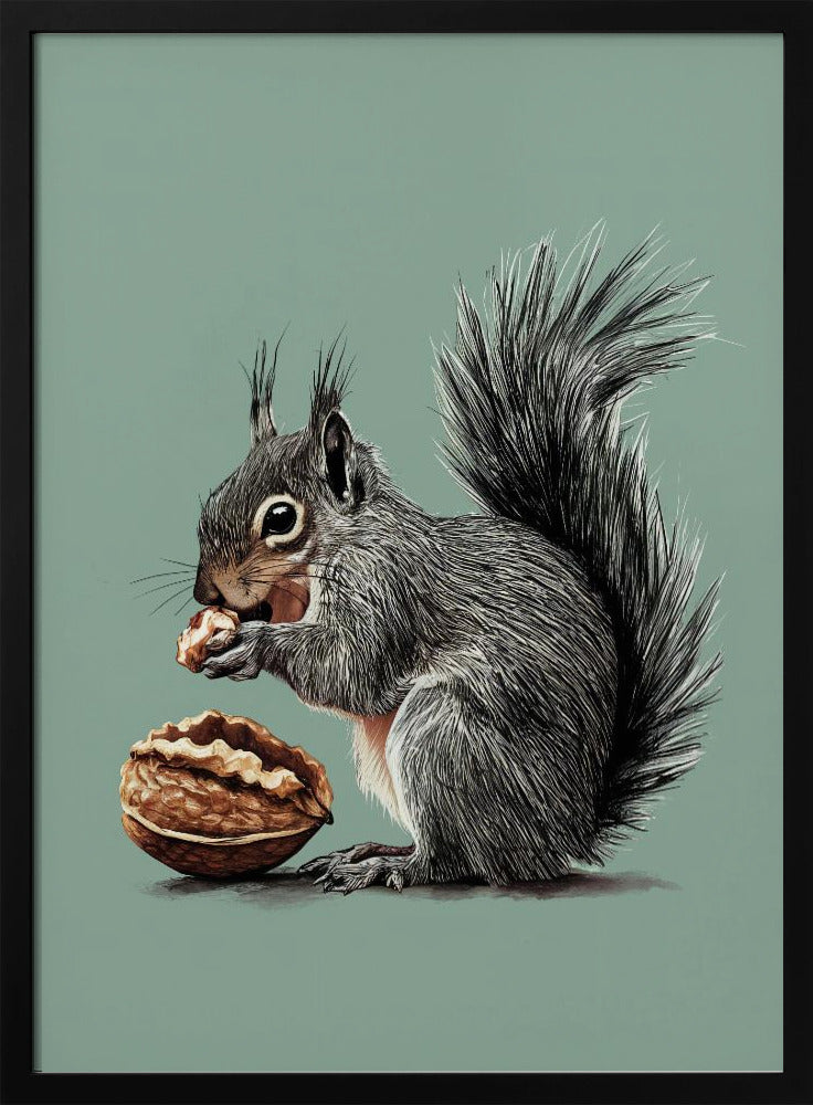 The Squirrel and the Walnut Poster