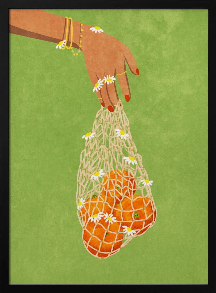 Fresh Oranges Poster