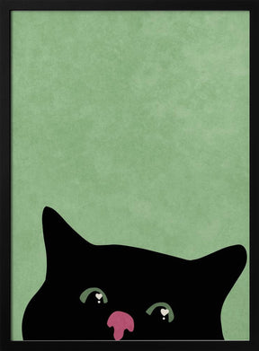 Curious cat Poster