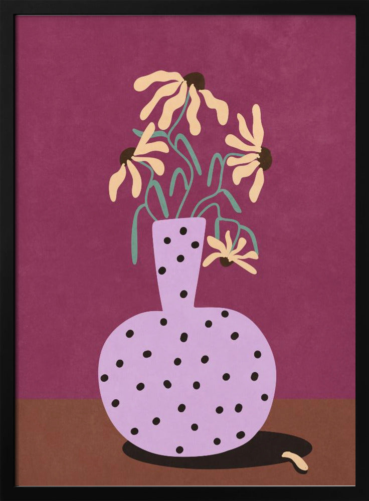 Flowers in Vase Poster