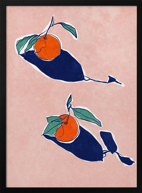 Abstract Oranges Poster