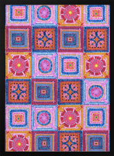 Granny squares blanket Poster