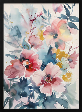 Watercolor Floral No. 4 Poster